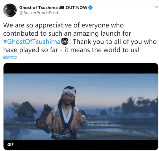 對馬戰鬼 (Ghost of Tsushima) 開發商Sucker Punch對銷量十分驚喜:感謝所有玩家