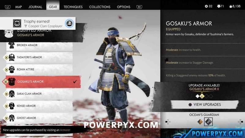 對馬戰鬼 (Ghost of Tsushima) 傳奇盜賊服裝取得方法