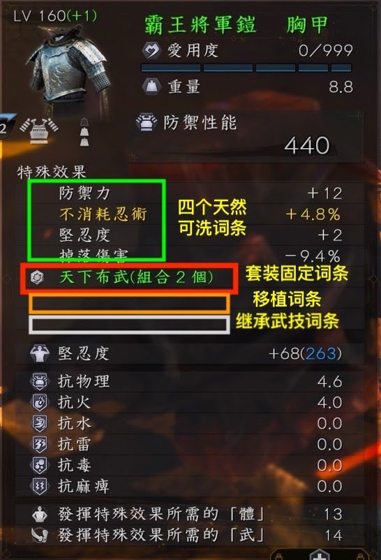 仁王2 (Nioh 2) 套裝移植繼承詞條機制詳解
