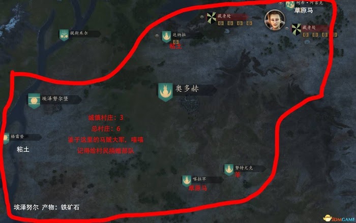 騎馬與砍殺 2 艾塞萊、庫塞特城鎮經濟帶圖解