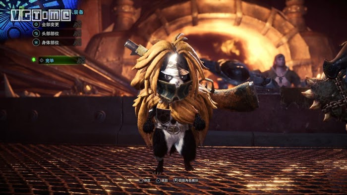 魔物獵人 世界 Iceborne 隨從貓防具展示