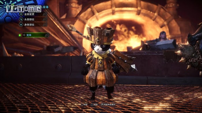 魔物獵人 世界 Iceborne 隨從貓防具展示
