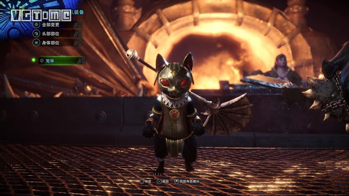 魔物獵人 世界 Iceborne 隨從貓防具展示