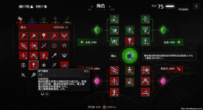 巫師 3 狂獵 血與酒癮頭技能與裝備搭配解析