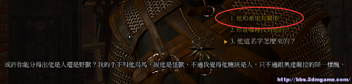 巫師 3 狂獵 隱藏劇情