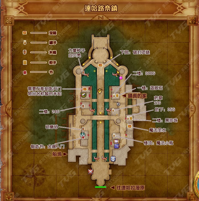勇者鬥惡龍11 尋覓逝去的時光 中文版全收集品標記地圖