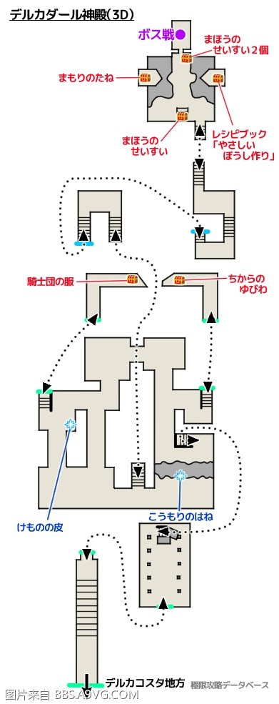 勇者鬥惡龍11 尋覓逝去的時光 3DS全迷宮地圖分享