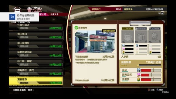 人中之龍7 光與闇的去向 全不動產價值分享