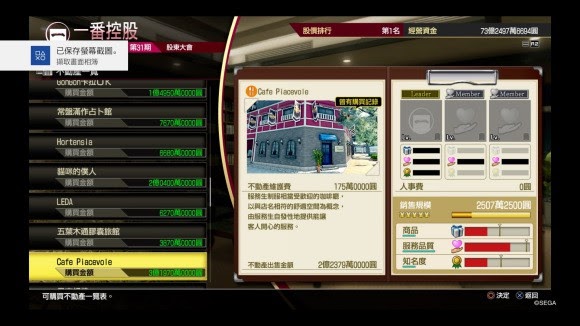 人中之龍7 光與闇的去向 全不動產價值分享