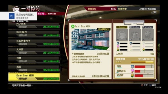 人中之龍7 光與闇的去向 全不動產價值分享