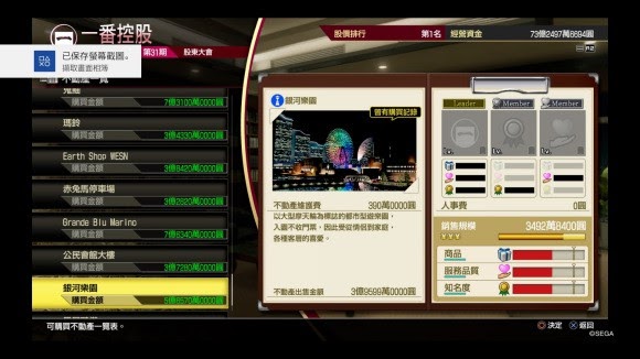 人中之龍7 光與闇的去向 全不動產價值分享