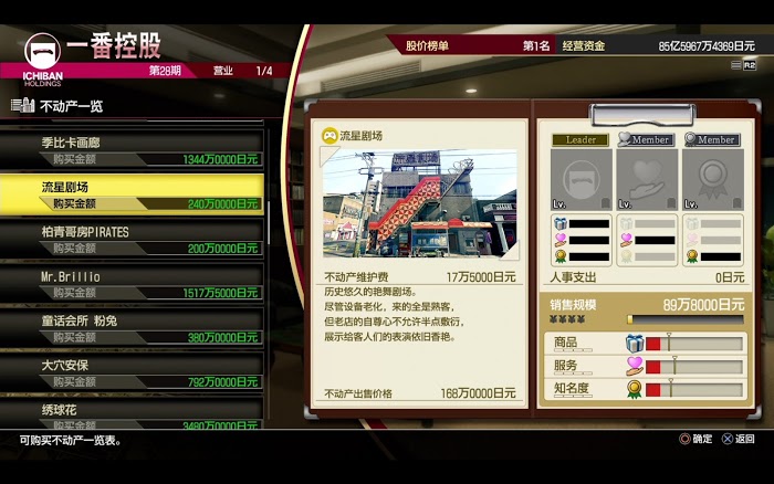 人中之龍7 光與闇的去向 新手向公司經營教學