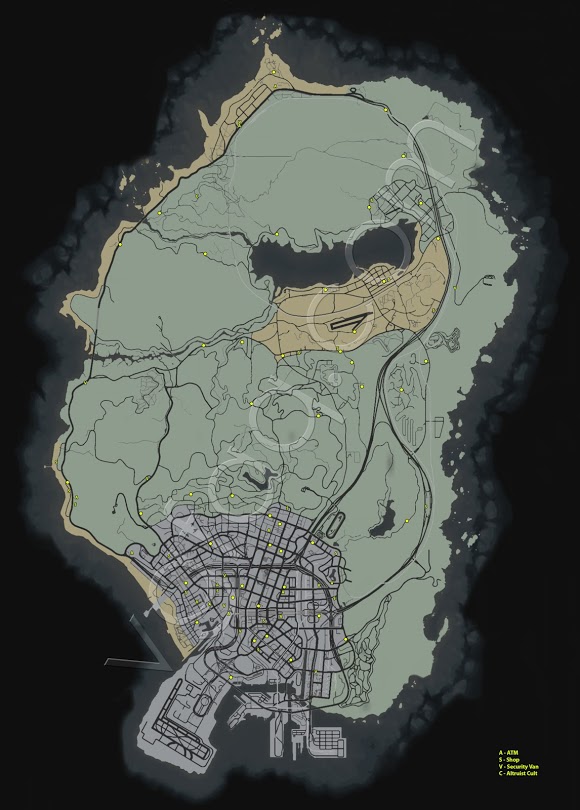 俠盜獵車手5 (GTA 5) 運鈔車位置