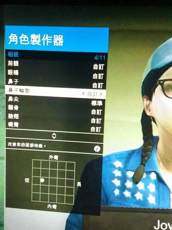 俠盜獵車手5 (GTA 5) 美女捏臉資料