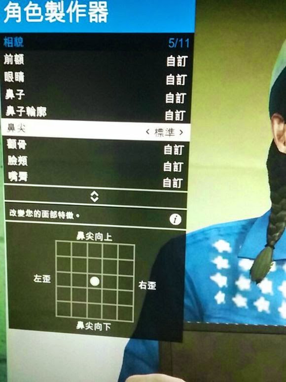 俠盜獵車手5 (GTA 5) 美女捏臉資料
