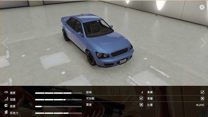 俠盜獵車手5 (GTA 5) 十輛最稀有載具性能與取得方法
