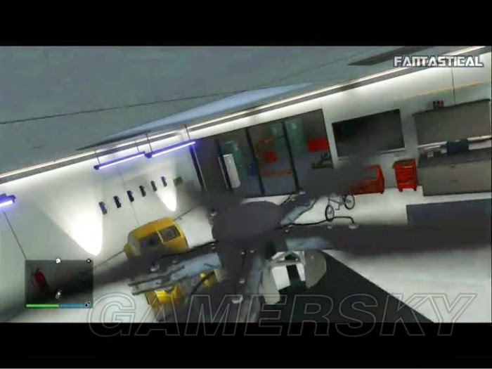 俠盜獵車手5 (GTA 5) 經過地底世界 將飛機停入地下車庫圖文教學
