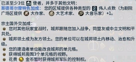 文明帝國 6 全城邦宗主加成評析