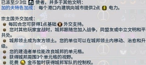 文明帝國 6 全城邦宗主加成評析