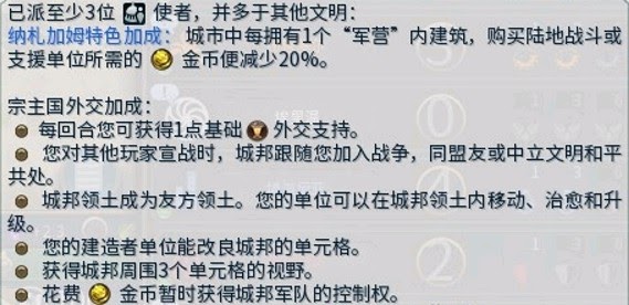 文明帝國 6 全城邦宗主加成評析