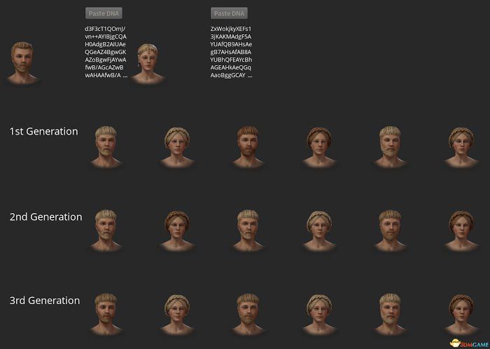 十字軍之王3 (Crusader Kings 3) 可遺傳高顏值捏臉DNA資料分享