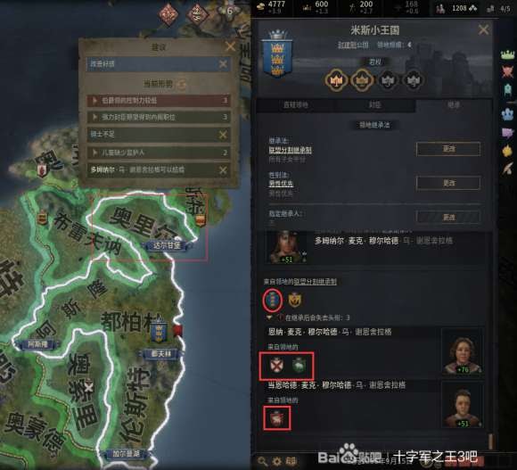 十字軍之王3 (Crusader Kings 3) 繼承法內容與機制詳解