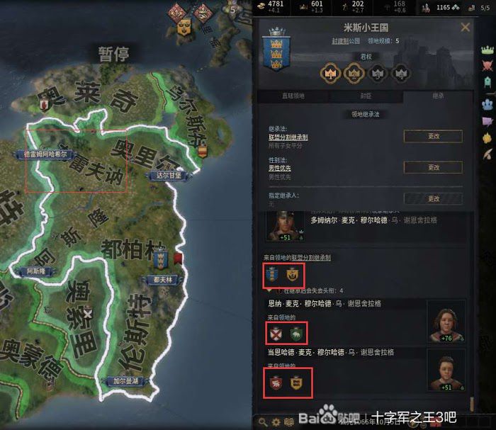 十字軍之王3 (Crusader Kings 3) 繼承法內容與機制詳解