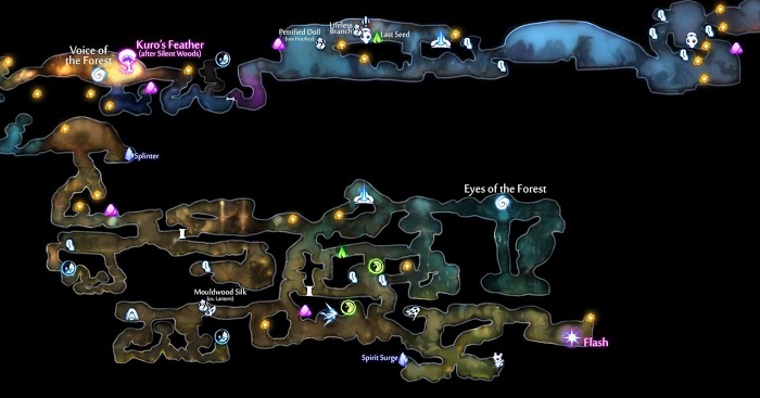 聖靈之光2 (Ori and the Will of the Wisps) 全收集位置地圖