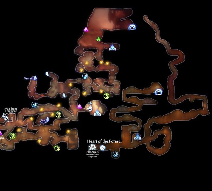 聖靈之光2 (Ori and the Will of the Wisps) 全收集位置地圖