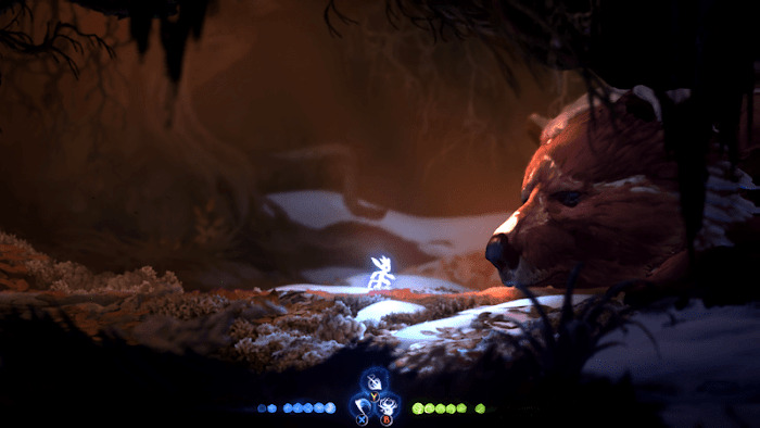 聖靈之光2 (Ori and the Will of the Wisps) 雪山巨熊喚醒方法