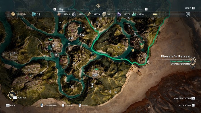 刺客教條 奧德賽 (Assassin's Creed Odyssey) 亞特蘭蒂斯之命運DLC全石板位置圖示
