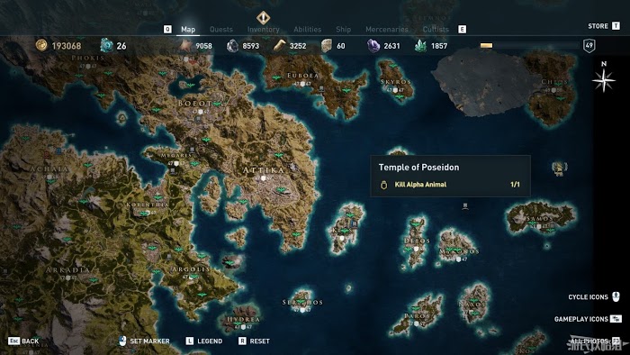 刺客教條 奧德賽 (Assassin's Creed Odyssey) 所有傳奇武器面板資料與取得方法分享