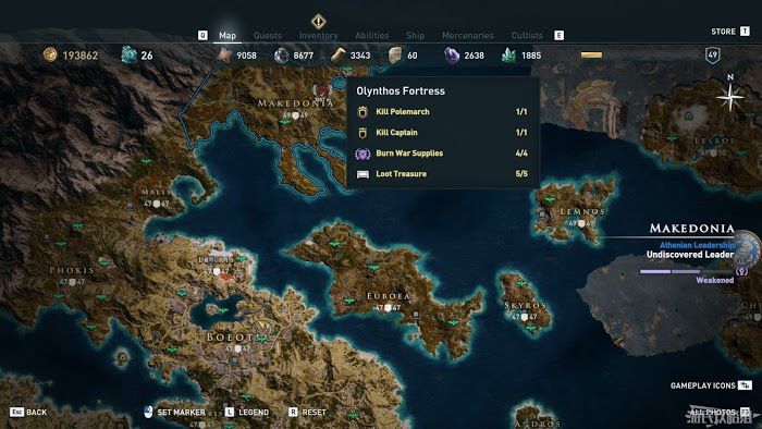 刺客教條 奧德賽 (Assassin's Creed Odyssey) 所有傳奇武器面板資料與取得方法分享