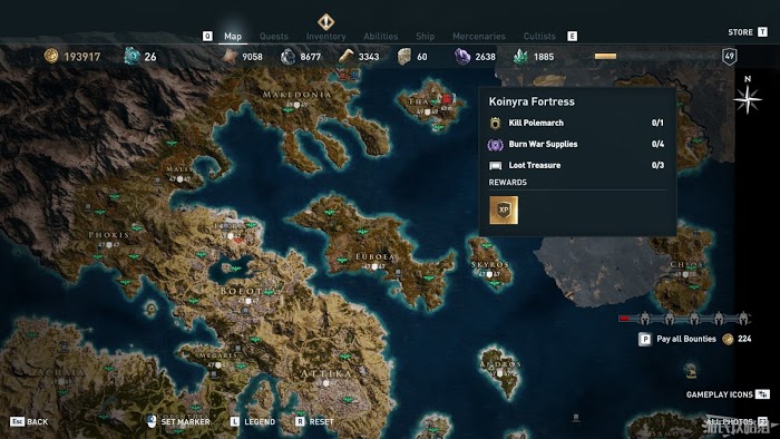 刺客教條 奧德賽 (Assassin's Creed Odyssey) 所有傳奇武器面板資料與取得方法分享