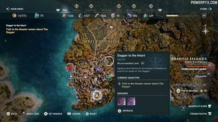 刺客教條 奧德賽 (Assassin's Creed Odyssey) 支線任務圖文全解
