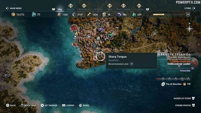 刺客教條 奧德賽 (Assassin's Creed Odyssey) 支線任務圖文全解