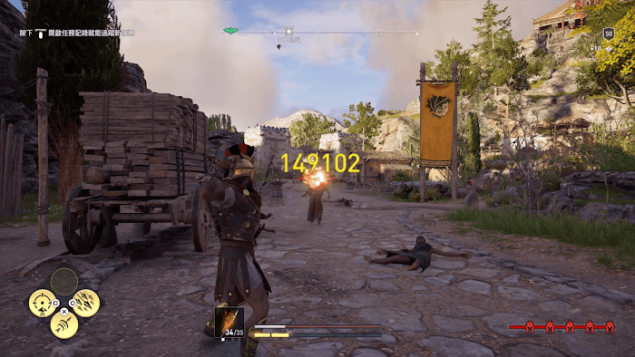 刺客教條 奧德賽 (Assassin's Creed Odyssey) 毒火箭、箭雨與毀滅射擊傷害測試