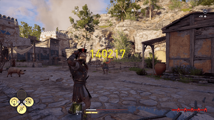 刺客教條 奧德賽 (Assassin's Creed Odyssey) 毒火箭、箭雨與毀滅射擊傷害測試