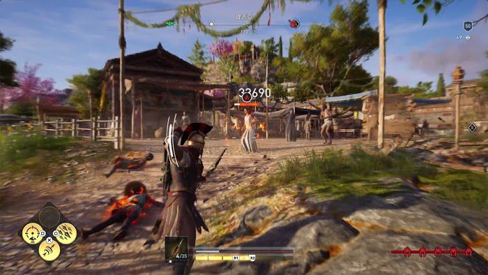 刺客教條 奧德賽 (Assassin's Creed Odyssey) 毒火箭、箭雨與毀滅射擊傷害測試