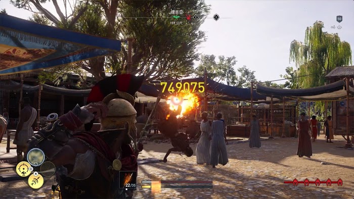 刺客教條 奧德賽 (Assassin's Creed Odyssey) 毒火箭、箭雨與毀滅射擊傷害測試