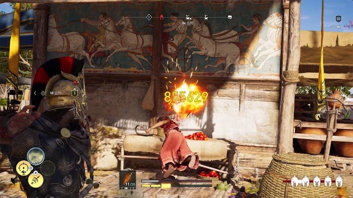 刺客教條 奧德賽 (Assassin's Creed Odyssey) 毒火箭、箭雨與毀滅射擊傷害測試
