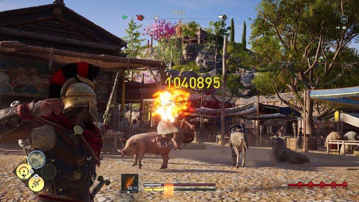 刺客教條 奧德賽 (Assassin's Creed Odyssey) 毒火箭、箭雨與毀滅射擊傷害測試