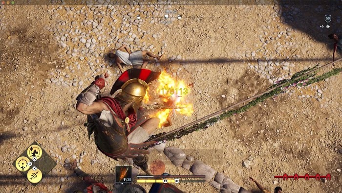 刺客教條 奧德賽 (Assassin's Creed Odyssey) 毒火箭、箭雨與毀滅射擊傷害測試