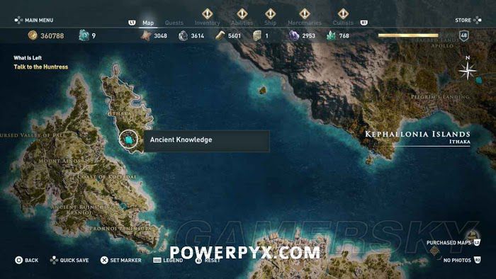 刺客教條 奧德賽 (Assassin's Creed Odyssey) 全古老刻寫板位置地圖