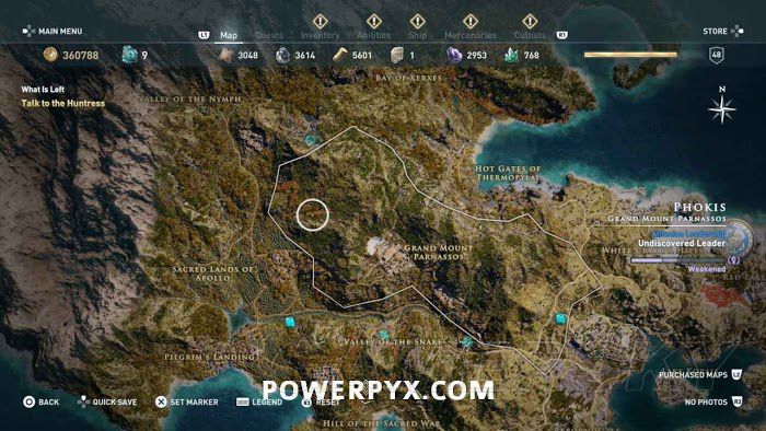 刺客教條 奧德賽 (Assassin's Creed Odyssey) 全古老刻寫板位置地圖
