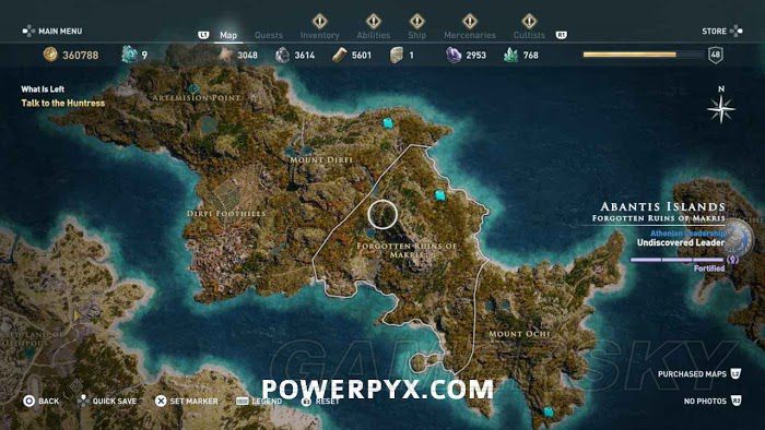 刺客教條 奧德賽 (Assassin's Creed Odyssey) 全古老刻寫板位置地圖