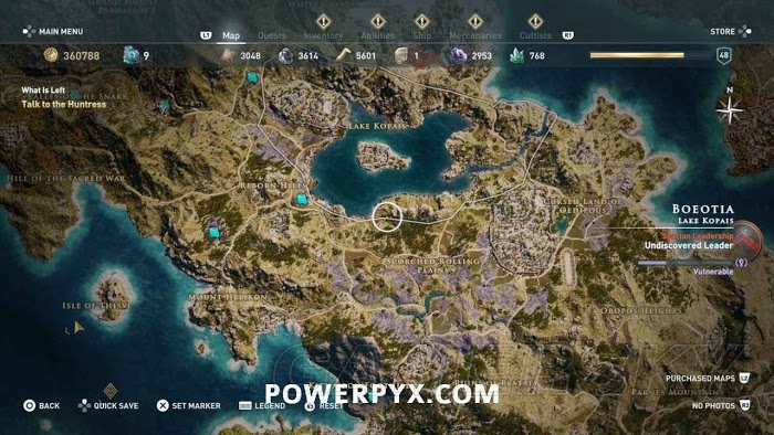 刺客教條 奧德賽 (Assassin's Creed Odyssey) 全古老刻寫板位置地圖