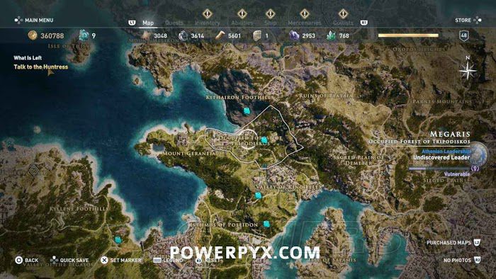 刺客教條 奧德賽 (Assassin's Creed Odyssey) 全古老刻寫板位置地圖