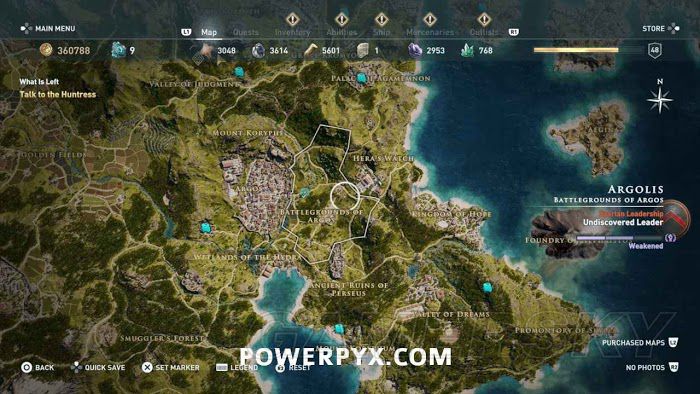 刺客教條 奧德賽 (Assassin's Creed Odyssey) 全古老刻寫板位置地圖