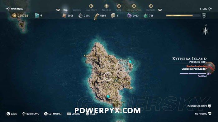 刺客教條 奧德賽 (Assassin's Creed Odyssey) 全古老刻寫板位置地圖